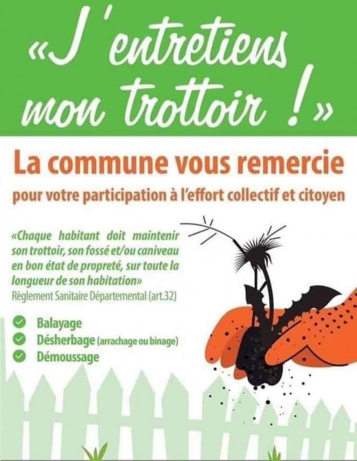 J'entretiens mon trottoir 